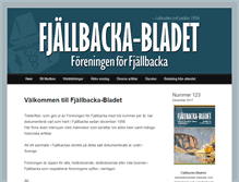Tablet Screenshot of fjallbackabladet.se